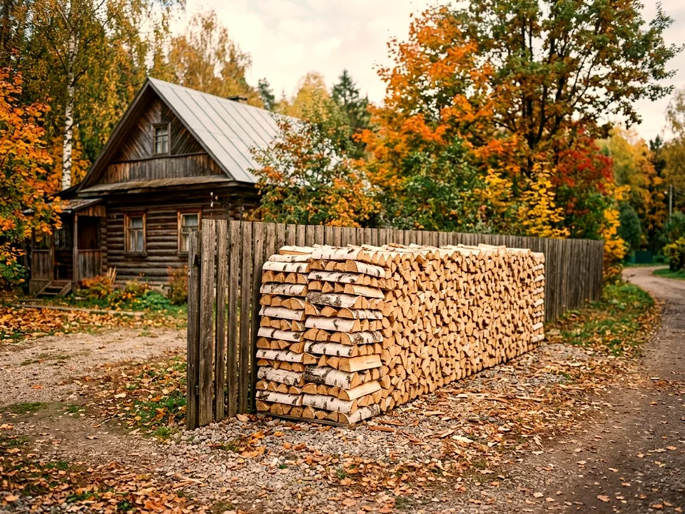 Круговая поленница holzhausen, Домодедово, улица Набережная, 34